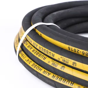 3 Rubber 2 Wire Braided Flexible High-temperature Resistant Rubber Drainage Pipe