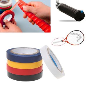 Agarre de raqueta de bádminton antideslizante negro, correas de agarre de tenis adhesivas de 10m, envoltura de sellado de pegamento manual para asas - Product Image 4