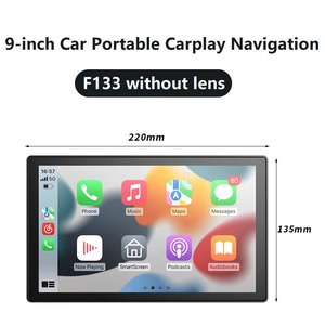 Monitor Multimedia Portátil para Auto de 9 Pulgadas con Pantalla Grande, MP5, Carplay Inalámbrico, Bluetooth, Función de Grabación con Cámara para Tablero - Product Image 1
