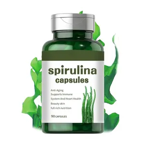Bağışıklık sistemi ve kalp sağlığı Spirulina tam zengin beslenme Spirulina kapsül Tablet ile görme takviyesi korumak