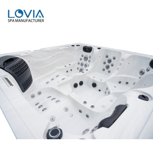 Jacuzzi Cuadrado de Lujo para 5 Personas, Spa Exterior con Hidromasaje y Luces LED, Personalizable al por Mayor - Product Image 4
