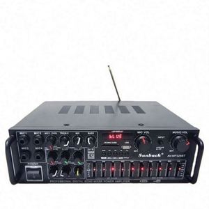 Amplificateur audio domestique professionnel MP326BT Stéréo 400W+400W 4 Ohm Mono 4 canaux Métal EQ BT - Product Image 1