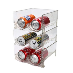 Pet Desktop Shelf Rectangle Stackable Beverage Rack Multi Layer Fridge Organizer With 6 Plus Lattice For General Use - Product Image 4
