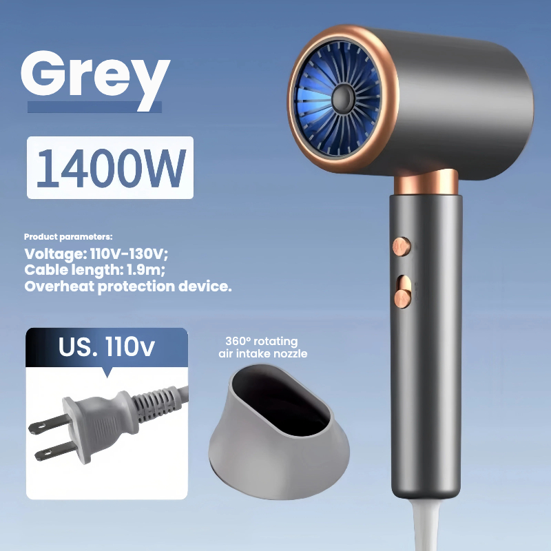 US [110 V] Gris 1400 W