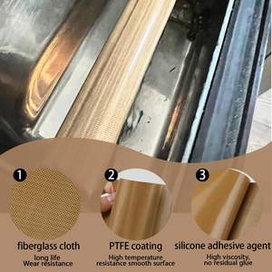 Cinta autoadhesiva de PTFE de un solo lado de alta calidad, tela resistente al calor, Material de enmascaramiento, corte acrílico sensible a la presión - Product Image 5