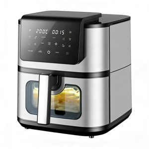 Friteuse à air Anbolife 8L en acier inoxydable, 12 préréglages, écran tactile numérique, 360° °   Friteuse saine sans huile à circulation rapide d'air OEM/ODM - Product Image 3