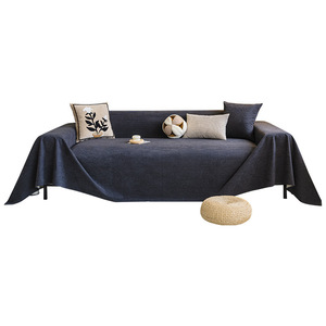<b>Sofa</b> <b>Cover</b> Solid Color 145-185Cm Chenille Non Slip Pet Proof Pad Type Machine Washable - Product Image 5
