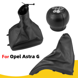 Opel Astra G Leather <b>Shift</b> <b>Knob</b> Dust Cover Handbrake Cover Set Manual Transmission Car Interior Accessory - Product Image 4