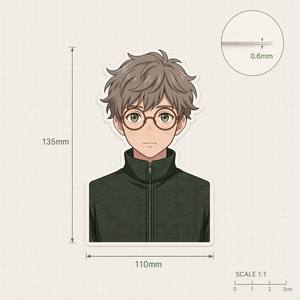 สติกเกอร์ตามสั่งกันน้ำสติกเกอร์อะนิเมะสติกเกอร์เคลื่อนไหว3D สำหรับรถยนต์แล็ปท็อปตู้เย็น - Product Image 3