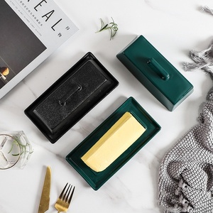 किचनवेयर पोलसेवेन आयताकार पनीर मक्खन कंटेनर सिरेमिक मक्खन के साथ - Product Image 4