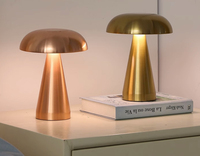 Lampe décorative en forme de champignon, alimentée par courant alternatif, LED, commande tactile, petite veilleuse avec batterie incluse