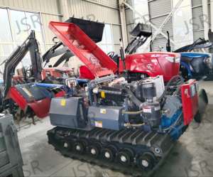 China Factory Direct 4x4 Mini equipo agrícola Tractor sobre orugas con sembradora y arado - Product Image 6