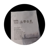 Sac d'emballage en plastique transparent auto-adhésif, certifié GRS, 100% LDPE recyclé, écologique, avec logo, pour l'emballage des vêtements
