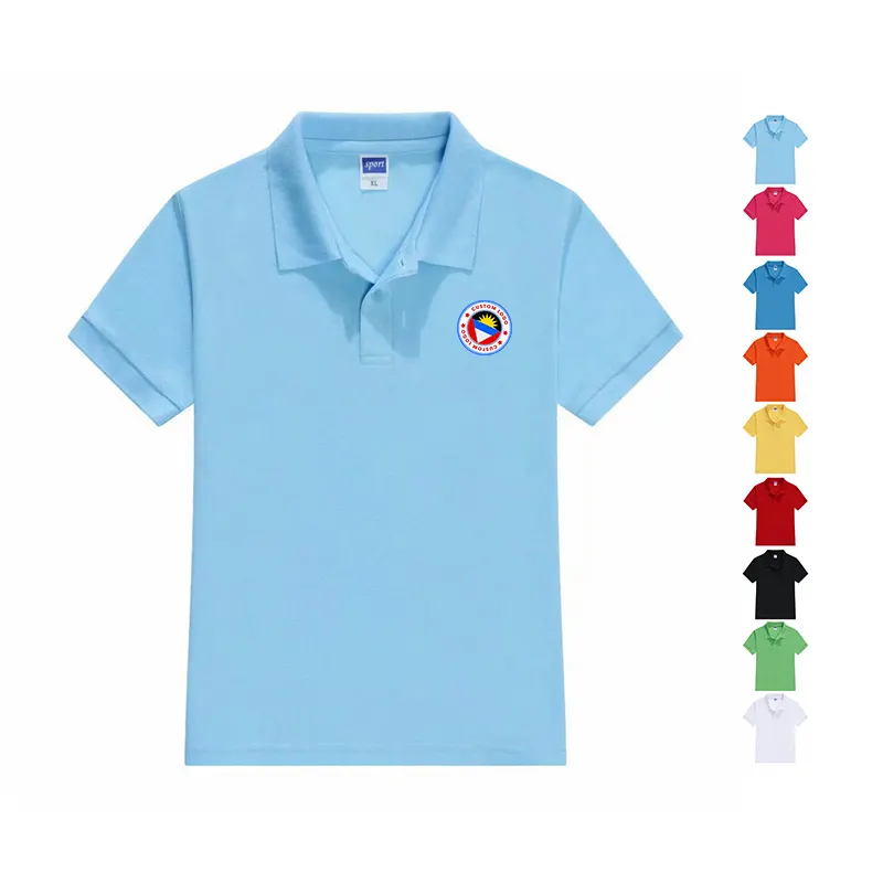 Wholesale Premium Custom Kids Cotton Sports Polo T Shirt Children Short Sleeve Kids School Uniform Golf kids Polo Shirts