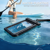 Nouvelle conception de sac de téléphone étanche en PVC, pochette flottante pour sports nautiques, natation, surf, paddle board, kayak, étui pour iPhone