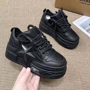 Zapatos de <span class=keywords><strong>Plataforma</strong></span> con Estrella de Cinco Puntas, Estilo Nuevo de Moda Otoño 2025, Zapatos EVA Ligeros con Cordones Delanteros para Mujer - Product Image 4