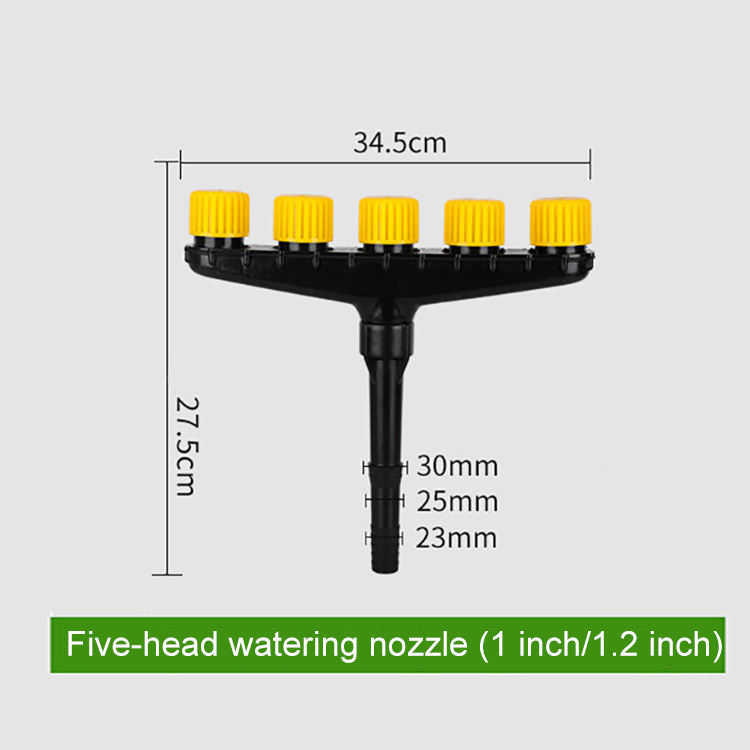 5 nozzles spray gas with 1 inch/1.2 inch interface