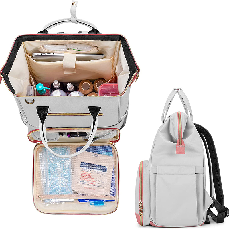 product-750-750 Nurse Bag for Work Supplies, Nurse Backpack with Laptop Sleeve for Home Care Nurse, Medical Students and More