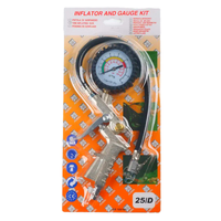 Cai's Dial Gauge Blow Gun Air Duster Tire Inflating Iron Cylinder Pneumatic Pipe Accessory Kit Quick Coupler Fittings 3kg