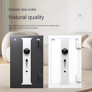 Factory Noble Style White&Black Safe <b>Box</b> Watch Winder Jewelry/Document/Money Safe Cabinet Fingerprint&Electronic <b>Lock</b> - Product Image 3