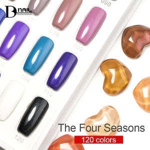 Choix économique BD 120 couleurs de gel à paillettes fines pour ongles, couleurs intégrées pour toutes les saisons, adapté à tous les besoins de <span class=keywords><strong>manucure</strong></span> - Product Image 5