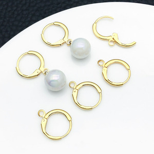 Round French Hook Ear <b>Wires</b> Zinc Alloy Plated <b>Silver</b> Gold For Earring Making DIY Jewelry Accessories - Product Image 3