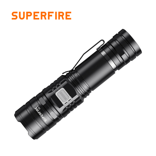 Wholesale Tactical Zoomable Aluminum Alloy LED Flashlight with USB Rechargeable Power Bank Function Waterproof Camping Use