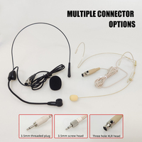 Amplificateur de microphone de casque noir Microphone de guide capacitif monté par oreille invisible Microphone de pince de collier de peau