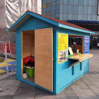 Kiosque de Noël pliable à montage rapide en gros, cabane de marché en bois, stand de marché en bois