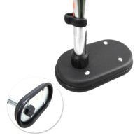 Base réglable robuste K-503-1B 36-49cm hauteur bras de flèche fixe support de microphone en métal pour Studio d'enregistrement Podcast