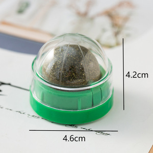 Hot Sell Wall <span class=keywords><strong>Sucker</strong></span> Lik Traktatie Speelgoed Met Kattenkruid Suikerballen Smart Cat Toys Interactieve Bal Draaibaar Katten Mint Speelgoed - Product Image 5