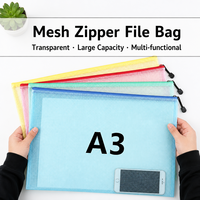 Pochette de rangement transparente et étanche A3 pour livres et papiers, idéale pour les étudiants – Vente en gros usine
