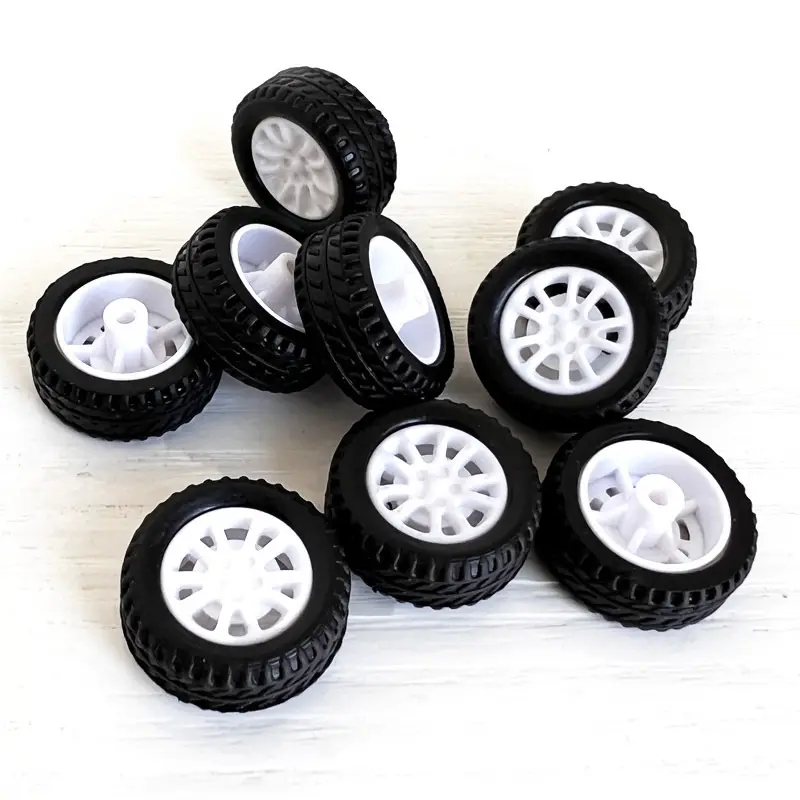 Small Rubber Tire Cars Hot Wheel Metal Rc Dump Truck Power Train injection Toys Tires Wheels