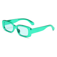 Lunettes de soleil vintage populaires de style INS, petites, rectangulaires, ovales, chromées, pour hommes et femmes, avec support de logo personnalisé