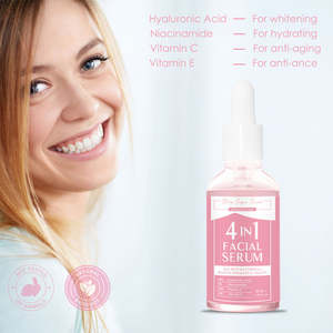 Özel Yüz Bakımı 4'ü 1 Arada Yaşlanma Karşıtı Kırışıklık Giderici Nemlendirici Beyazlatıcı Serum C Vitamini Niacinamide E Vitamini ve <span class=keywords><strong>HA</strong></span> ile - Product Image 4