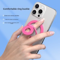Support magnétique double face en aluminium de haute qualité pour téléphone, idéal pour lit et bureau, compatible avec divers appareils