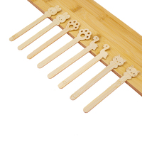 Bâtonnets de bambou en gros avec têtes d'animaux mignonnes – Bâtonnets écologiques pour loisirs créatifs, friandises DIY et fêtes