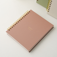 Carnet à spirales, journal de méditation, logo personnalisé imprimé, couverture rigide en cuir PU, agenda quotidien A5