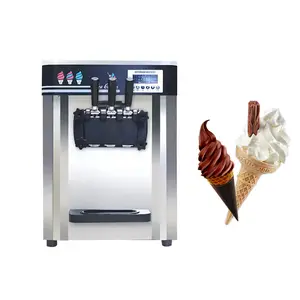 Cheap Wholesale Maker Complete Line Semi Automatic Table Top Soft Ice Cream Machine For Making