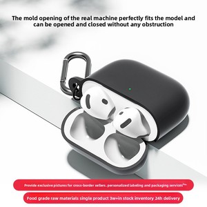 Funda protectora de 4.ª generación con cordón y cadena para colgar - Funda para auriculares AirPods 4 - Product Image 2