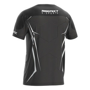 Camiseta Deportiva Sublimada de Manga Corta de Alta Calidad OEM ODM para Hombre, Camiseta de Equipo para Entrenamiento, Camiseta de E-Sport - Product Image 2
