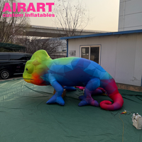 Modèles d'animaux gonflables colorés, lézard gonflable pour la publicité
