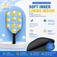 Étui de raquette de pickleball en néoprène personnalisé en usine, housse de protection légère en néoprène pour club sportif