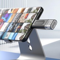 Nuevo Diseño 4 en 1, Lector de Tarjetas USB C SD, Adaptador OTG de Doble Ranura para Tarjetas TF Micro SD SDXC, Puertos USB A y C, Lector de Tarjetas Popular USB2.0