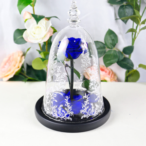 Rose éternelle <span class=keywords><strong>La</strong></span> <span class=keywords><strong>Belle</strong></span> <span class=keywords><strong>et</strong></span> <span class=keywords><strong>la</strong></span> Bête en dôme de verre, qualité supérieure, prix usine - Product Image 1