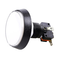 Botón Redondo Plano Iluminado de 60mm con Auto-reinicio, Botón para Máquinas de Juego Interactivas entre Padres e Hijos