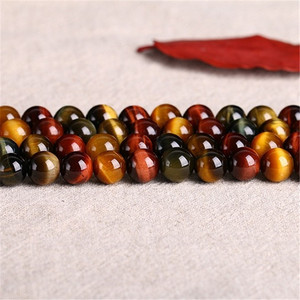 8mm naturel rond 3 couleurs perles d'oeil de tigre naturel <span class=keywords><strong>pierre</strong></span> fournisseurs - Product Image 2