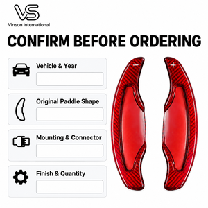 Paires de levier de vitesses étendus pour Cadillac CT4 CT5 CT6 ATS L 2016-2024 - Product Image 6