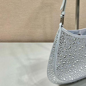 fashion Saddle Handheld Purses and Handbags women's Bag Custom <b>Tote</b> Bag <b>Nylon</b> Diamond Underarm Shoulder for Girls Zipper Bag - Product Image 1