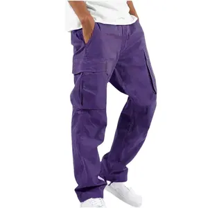 Offre Spéciale Pantalon de jogging pour hommes personnalisé OEM Pantalon de survêtement en coton vierge de qualité supérieure avec logo OEM et pantalon au design cargo du Bangladesh